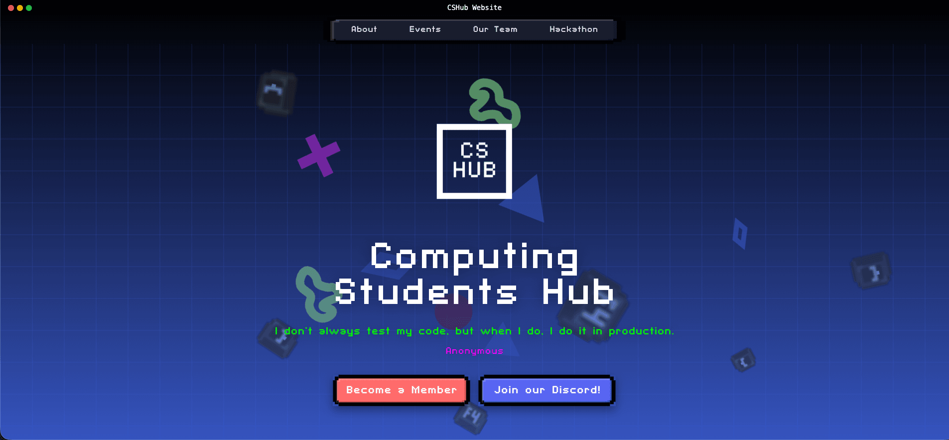 The Computing Students Hub Website